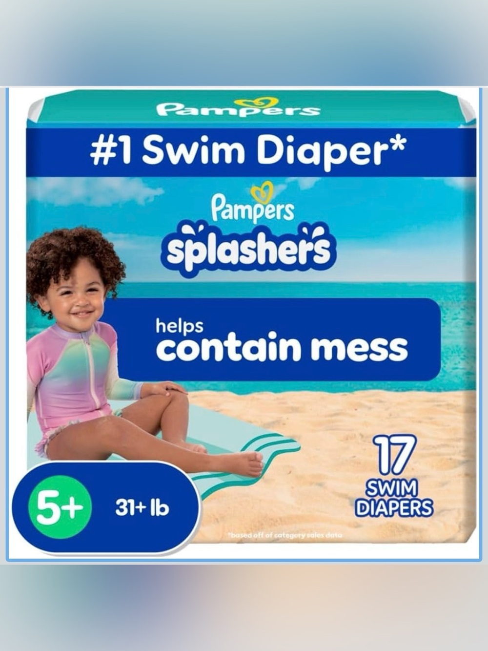 Pampers Splashers Swim Diaper Cover in Size 5